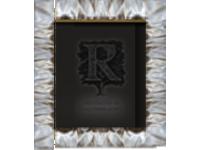 Individual designed frame  KR4 | hand sculptured frame, gilded with silver leaves |      finishing base OX6