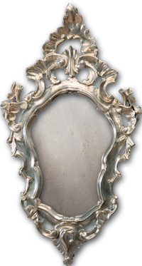 framed mirrors in gilded baroque frames 