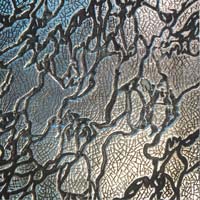 LM3B | patterned glass gilded and patinated
